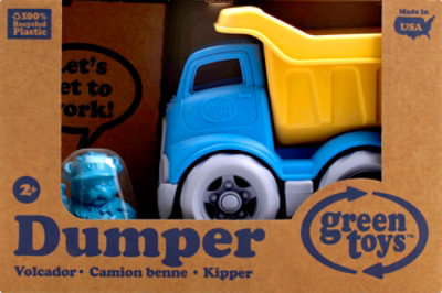 Green Toy Dumper Contruction Truck Blue - EA - Image 2