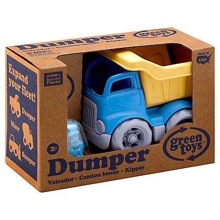 Green Toy Dumper Contruction Truck Blue - EA - Image 1