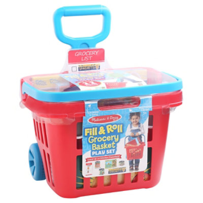 Melissa & Doug Rolling Grocery Basket - EA