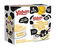 Yabon Banana Pudding To Go Squeezable Pouches - 4-3 OZ
