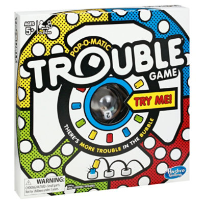Hasbro Gaming Pop-O-Matic Trouble Game - Each - Image 1