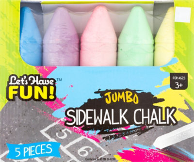 Agg 5pk Jumbo Sidewalk Chalk - EA - Image 2