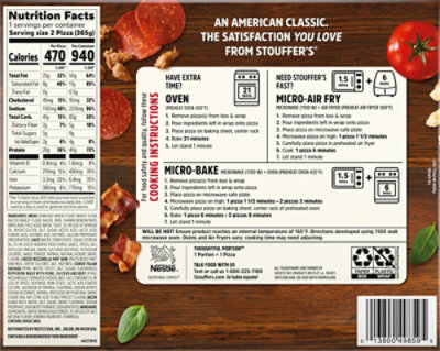 Stouffer's French Bread Three Meat Frozen Pizza - 12.875 Oz - Image 6