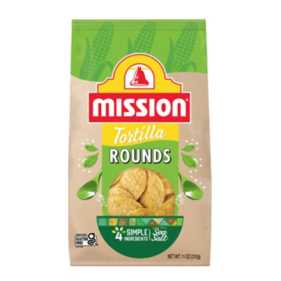 Mission Round Yellow Corn Tortilla Chips - 11 Oz - Image 1