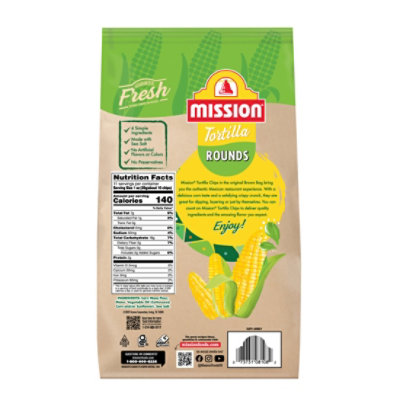 Mission Round Yellow Corn Tortilla Chips - 11 Oz - Image 2