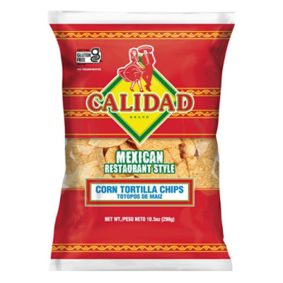 Calidad Mexican Restaurant Style Corn Tortilla Chips - 10.5 Oz - Image 1