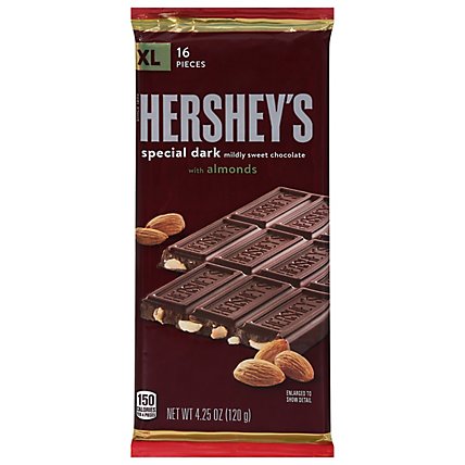 Hersheys Special Dark Chocolate With Almonds Extra Large Bar - 4.25 OZ - Image 3