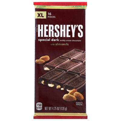 Hersheys Special Dark Chocolate With Almonds Extra Large Bar - 4.25 OZ - Image 1