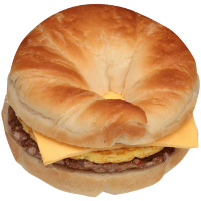 Egg Sausage & Cheese Croissant Sandwich Hot - EA - Image 1