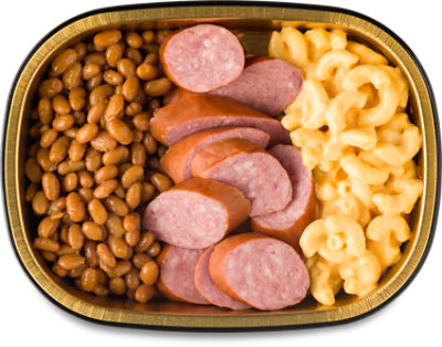 Ready Meals Smoked Sausage With Mac N Cheese & Beans - EA - Image 1