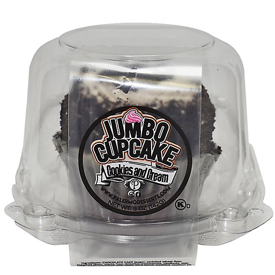 Palermo Jumbo Cookies & Cream Cupcake - 5 OZ