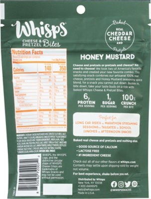 Whisps Pretzel Cheese Bites Honey Mustard - 2.5 OZ - Image 6