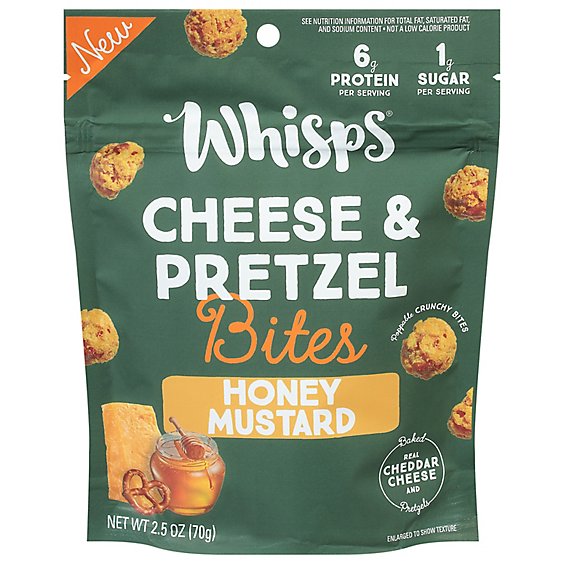 Whisps Pretzel Cheese Bites Honey Mustard - 2.5 OZ