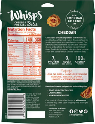 Whisps Pretzel Cheese Bites Cheddar - 2.5 OZ - Image 6