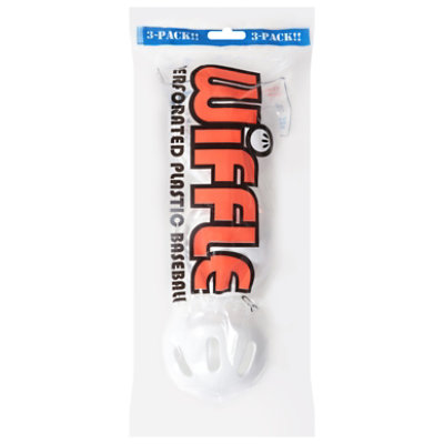 Wiffle Perforated Plastic Baseball 3 Count - Each
