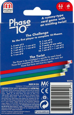 Mattel Card Game Phase 10 - EA - Image 4