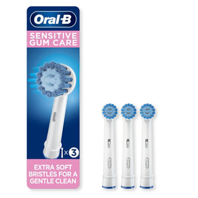 Oral B Electric Toothbrush Head Replacement Sensitive Gum - 3 CT - Image 1