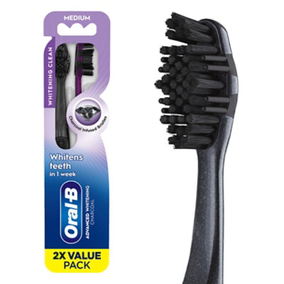 Oral B Tb Charcoal Med - 2 CT - Image 1