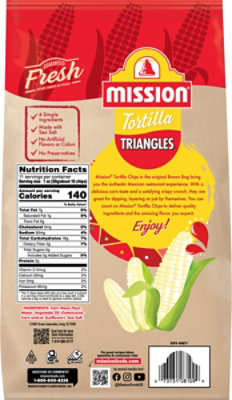Mission Triangles White Corn Tortilla Chips - 11 Oz - Image 7