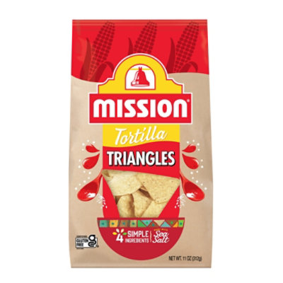 Mission Triangles White Corn Tortilla Chips - 11 Oz - Image 1