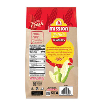 Mission Triangles White Corn Tortilla Chips - 11 Oz - Image 2