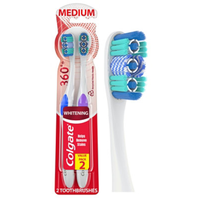 Colgate Optic White Mtb 360 Med - 2 CT - Image 1