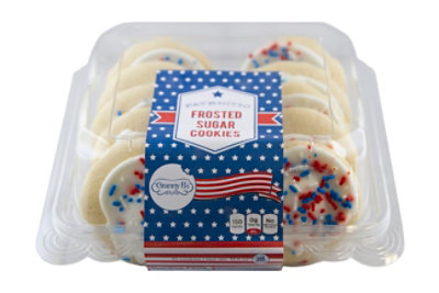 Gb Patriotic White Frosted Sugar Cookies 10 Count - 13.5 OZ - Image 1