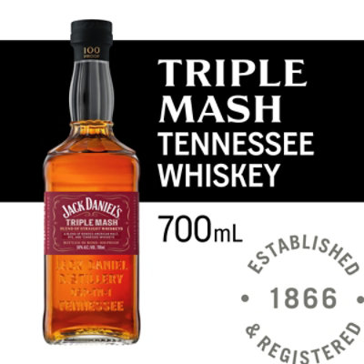 Jack Daniels Trpl Mash Tennessee Whiskey 100PF-700 ML (Limited quantities may be available in store) - Image 1