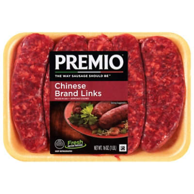 Premio Chinese Brand Link Sausage - 16 OZ - Image 1