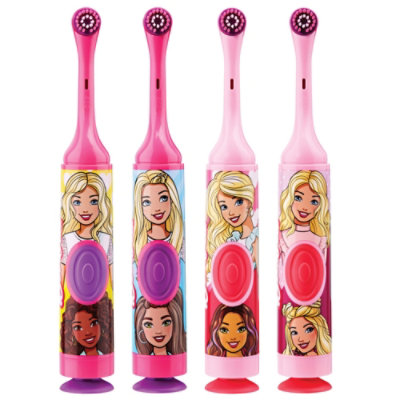 GUM Barbie Kids Ages 3 Plus Battery Power Electric Toothbrush with Suction Cup Base - Each - Image 4