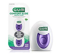 Gum Comfort Slide Dental Floss Twin Pk - EA