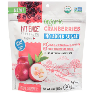 Patience Dried Cranberries Organic - 4 OZ - Image 3