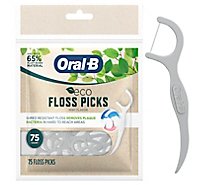 Oral-b Eco Dental Floss Picks Sustainable Mint 75 Picks - 75 CT