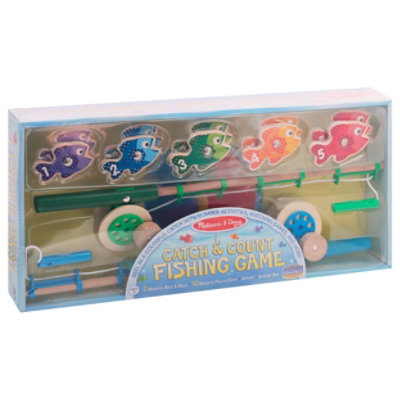 Melissa and Doug Catch and Count Magnetic Fishing Rod Set Toy