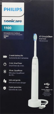 Sonicare 1100 Power Tooth Brush - White - EA - Image 4