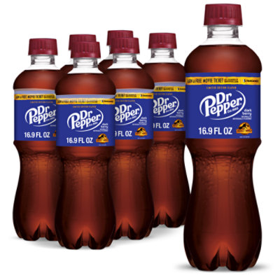 Dr Pepper Dark Berry Soda Bottles - 6-0.5 Liters - Image 1