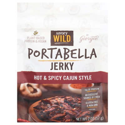 Spicy Cajun Portabella Mushroom Jerky - 2 OZ - Image 3