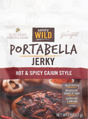 Spicy Cajun Portabella Mushroom Jerky - 2 OZ - Image 2