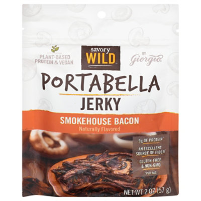 Smokehouse Bacon Portabella Mushroom Jerky - 2 OZ - Image 3