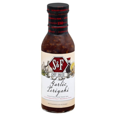 Schlotterbeck & Foss Garlic Teriyaki Sauce - 12 Fl. Oz. - Image 1