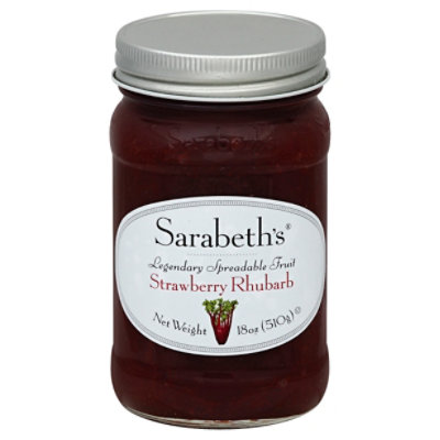 Sarabeth's Strawberry Rhubarb - 18 OZ - Image 1