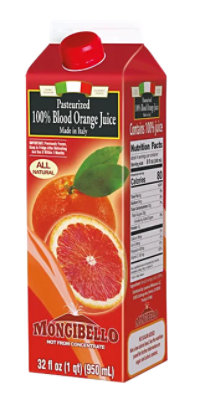 Mongibello Blood Orange Juice - 32 Fl. Oz. - Image 1