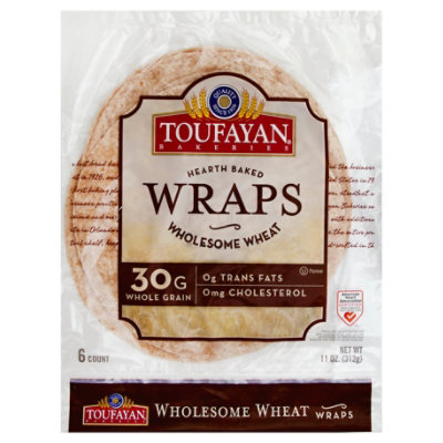 Toufayan Wheat Wraps - 11 OZ - Image 1