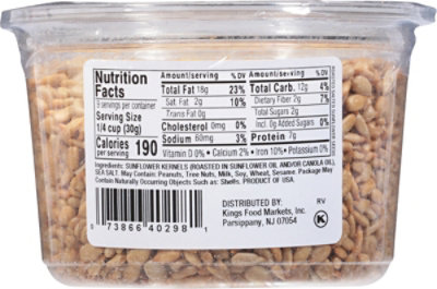 King’s Gourmet Foods Salted Sunflower Seeds - 9.5 Oz - Image 6