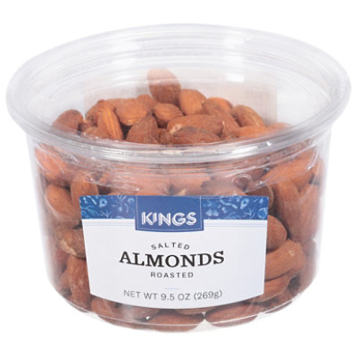 King’s Gourmet Foods Roasted Salted Almonds - 9.5 Oz - Image 3