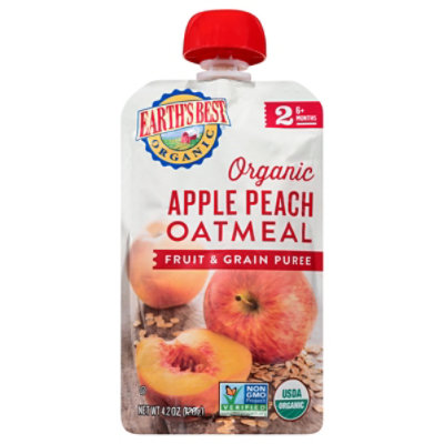 Earth Best Pouch Pch Og2 Aple Pch Oat - 4.2 OZ - Image 3