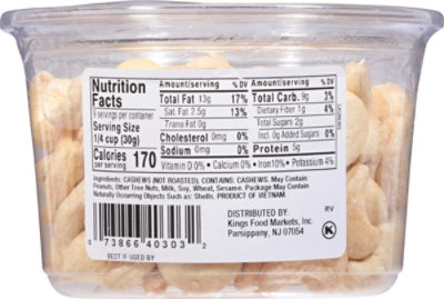 Kn Cashews Raw 9 0z - 9 OZ - Image 6