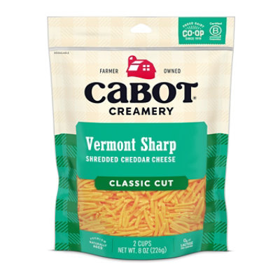 Shredded Yellow Sharp Cabot - 8 Oz - Image 1