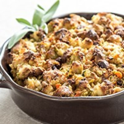 Cornbread Stuffing W/sage Apples Leeks - 1 Lb - Image 1