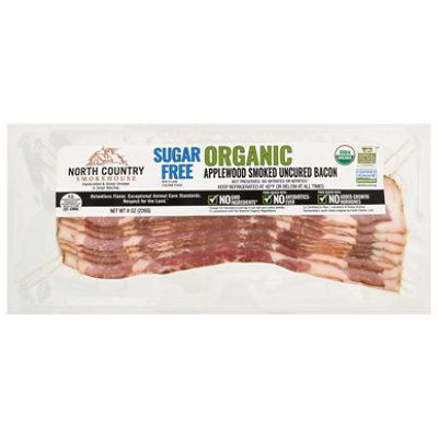 North Country Smokehouse Organic Applewood Smoked Sugar-free Bacon - 8 Oz - Image 2